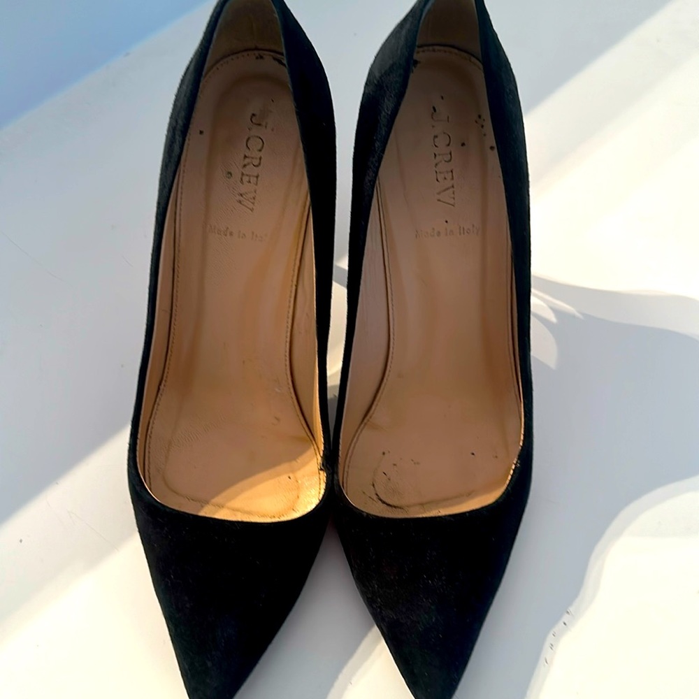Jcrew suede heels